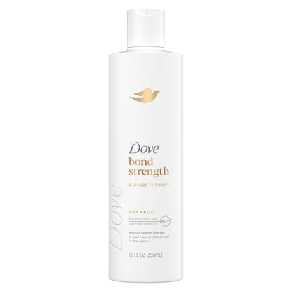 Dove Shampoo Bond Strength for Chemically Damaged Hair with Bio-Protein Care Technology and Peptide Complex 12 Fl Oz - Renee Lane Company