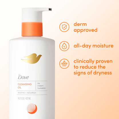 Dove Shower Body Oil Wash for Women - Ultra‑Moisturizing Feminine Wash For Dry & Itchy Skin, 14.2 oz - Renee Lane Company