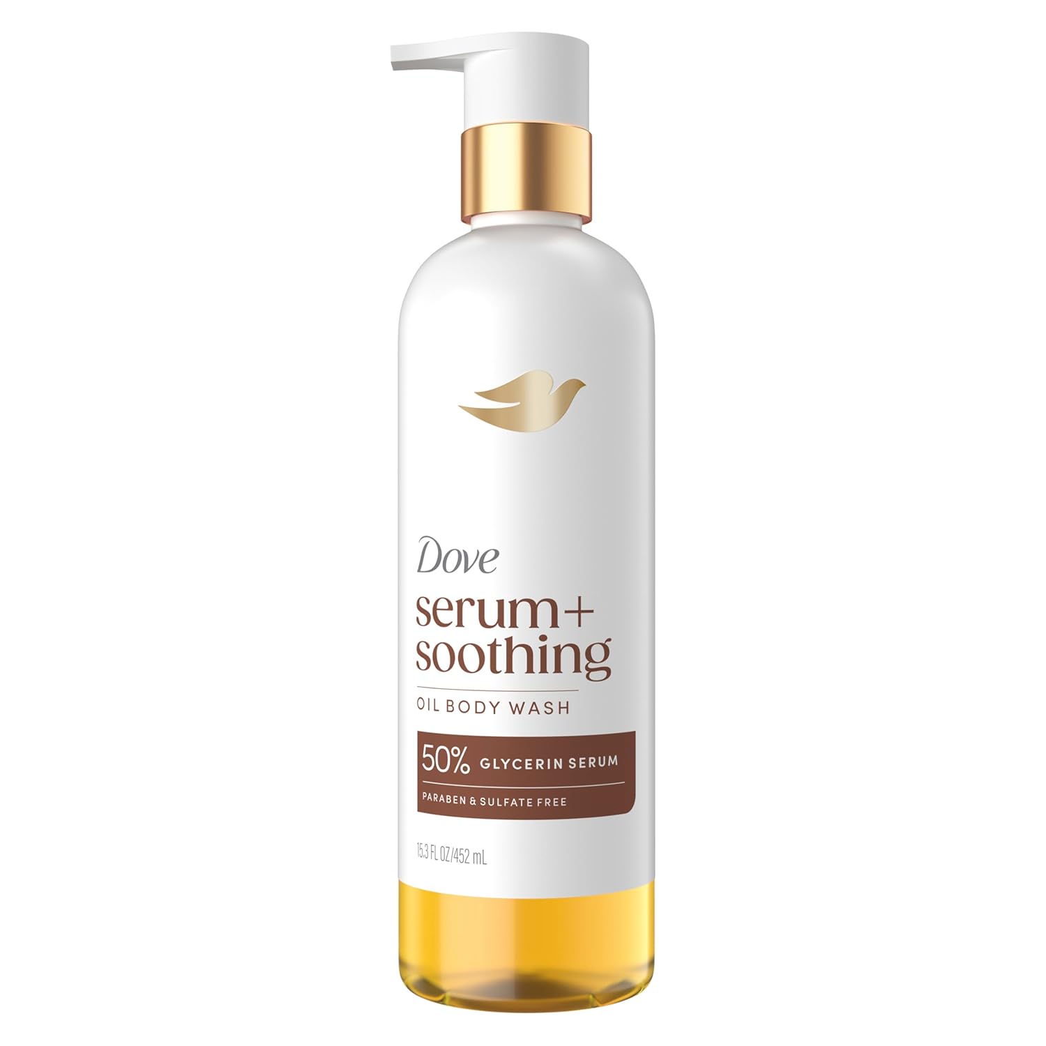 Dove Shower Oil Body Wash with Glycerin Serum, Almond Oil & Sandalwood, Hydrating & Soothing Cleanser for Dry Skin, 15.3 fl oz - Renee Lane Company