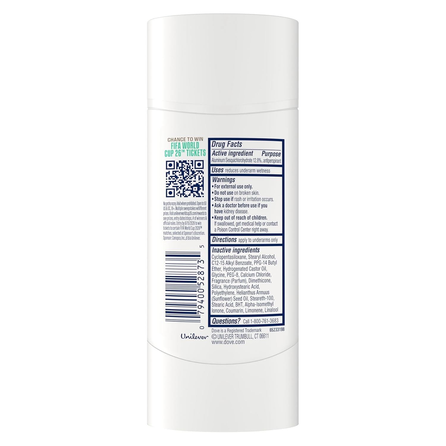 Dove Solid Stick Palo Santo & Sage for 72-Hour Sweat and Odor Protection Alcohol Free 2.6 oz - Renee Lane Company