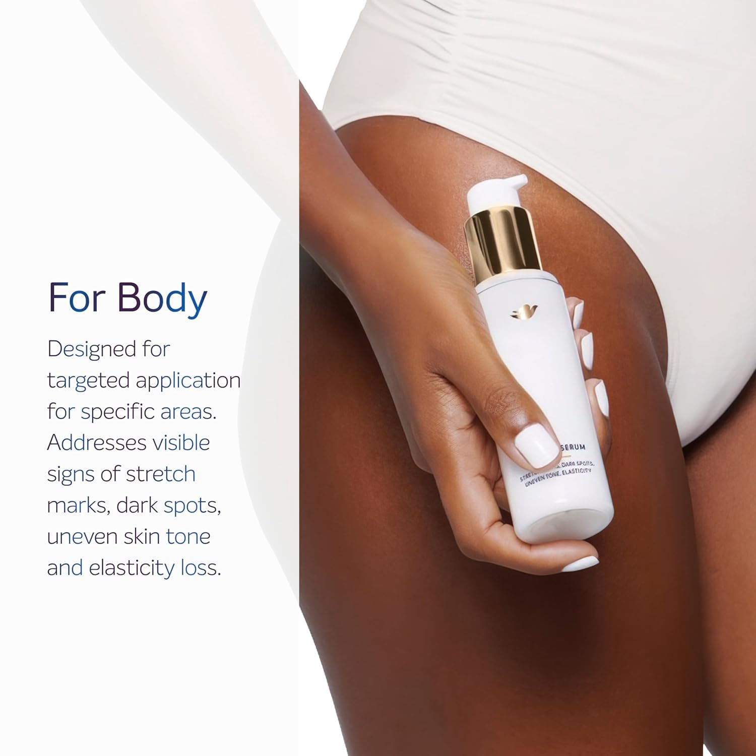 Dove Targeted Serum Multipurpose for Stretch Marks, Dark Spots, Uneven Skin Tone and Elasticity,with Tone Balance Complex, Niacinamide, Collagen Peptides and Natural Moisturizing Factors, 3.2 oz - Renee Lane Company
