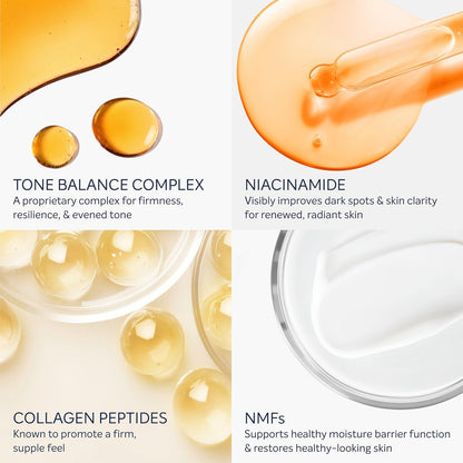 Dove Targeted Serum Multipurpose for Stretch Marks, Dark Spots, Uneven Skin Tone and Elasticity,with Tone Balance Complex, Niacinamide, Collagen Peptides and Natural Moisturizing Factors, 3.2 oz - Renee Lane Company