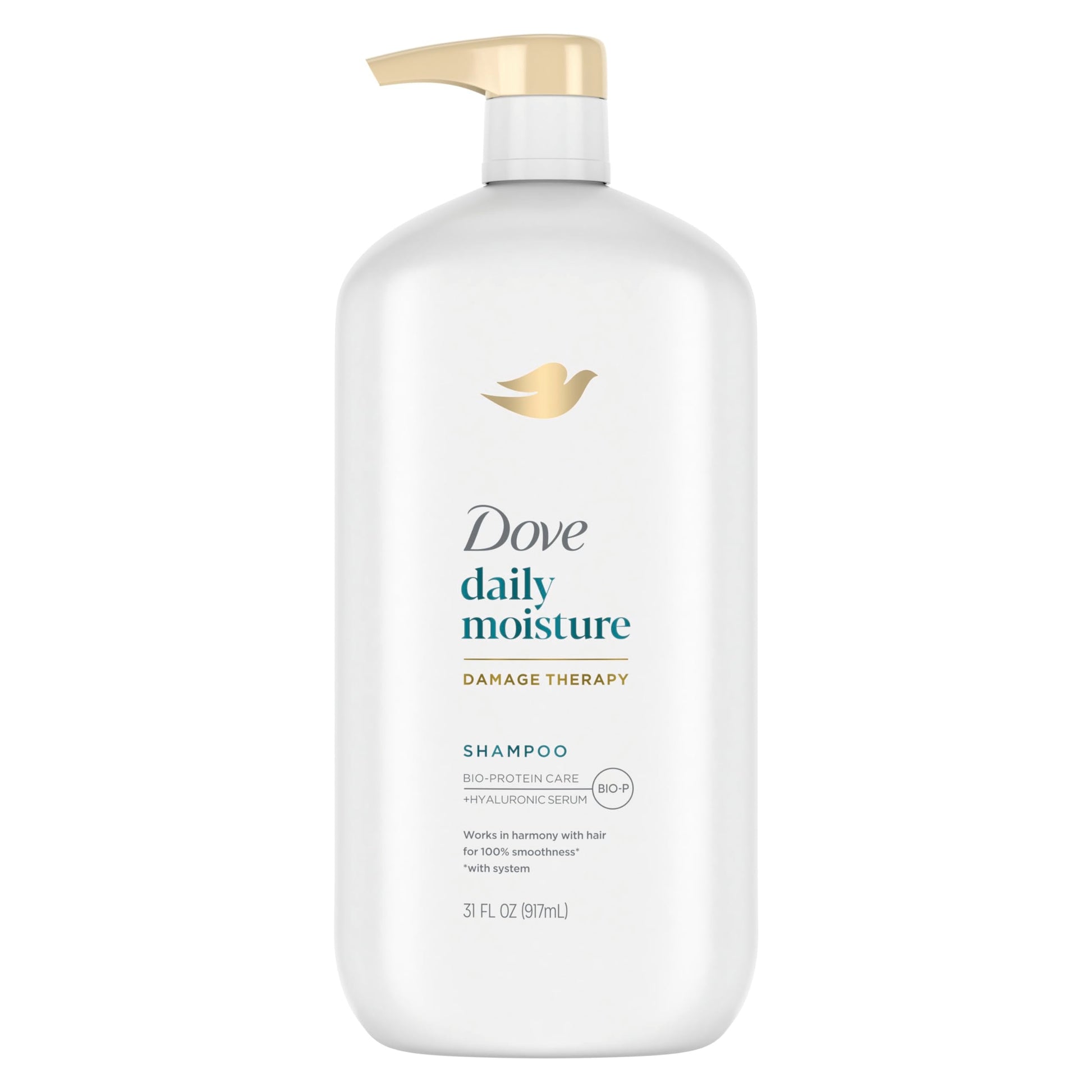 Dove Ultra Care Shampoo Daily Moisture Pack of 4 for Dry Hair Shampoo with Bio-Restore Complex 31 oz - Renee Lane Company