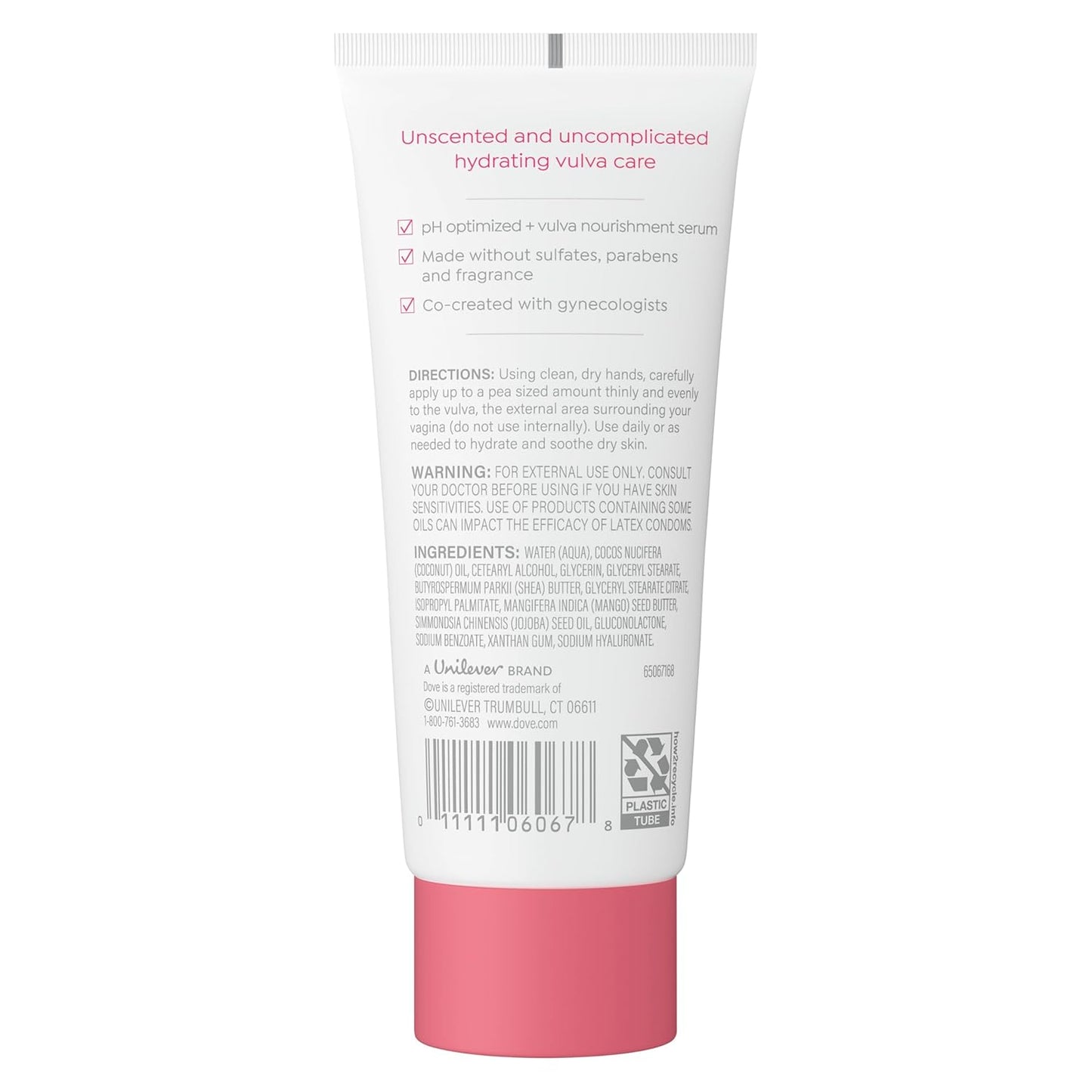 Dove Ultra Gentle Unscented Vulva Balm for Women - Hydrates Dry Intimate Skin-Perfect for Menopause, 3 oz - Renee Lane Company