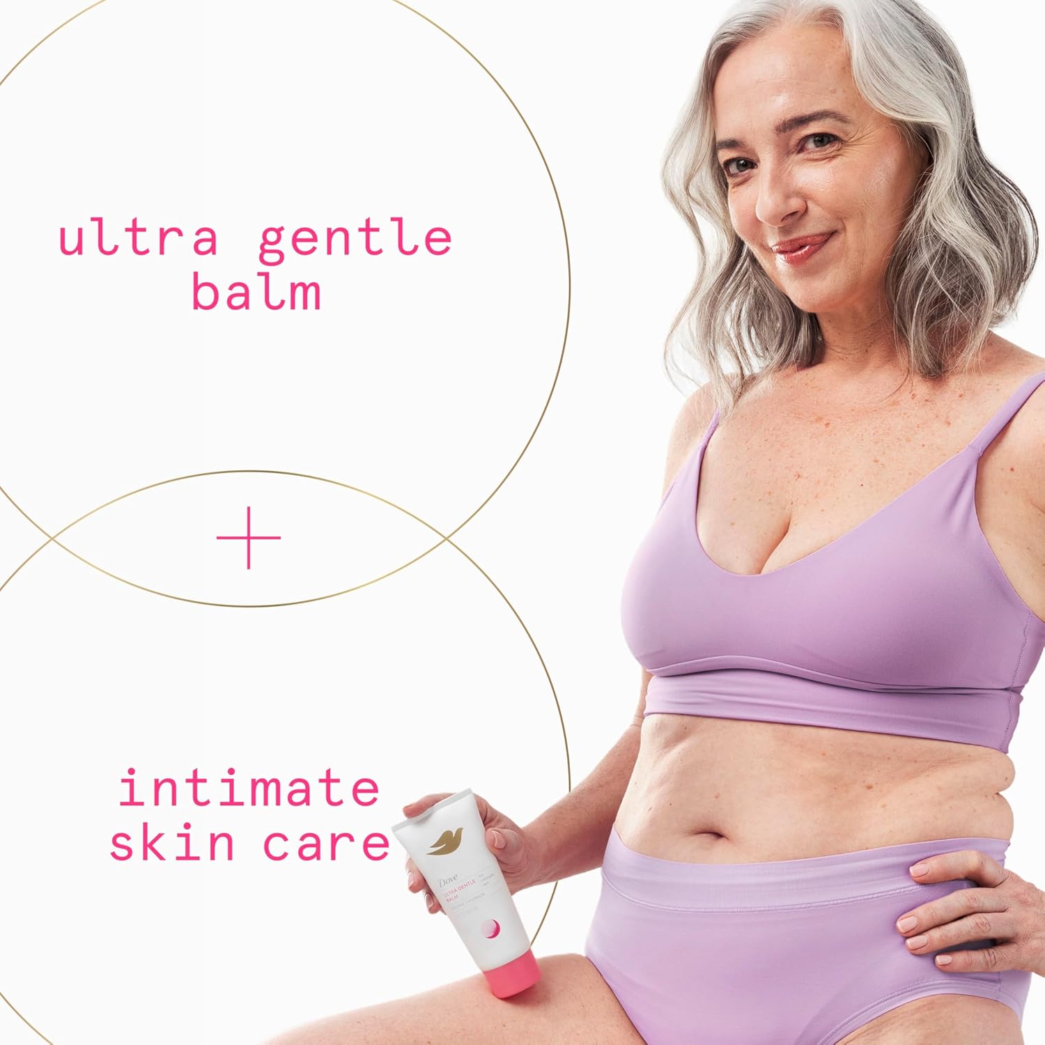 Dove Ultra Gentle Unscented Vulva Balm for Women - Hydrates Dry Intimate Skin-Perfect for Menopause, 3 oz - Renee Lane Company