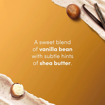 Dove Vanilla Sugar & Shea Butter Body Scrub Exfoliates and Deeply Nourishes for Smooth, Radiant Skin 15 oz - Renee Lane Company