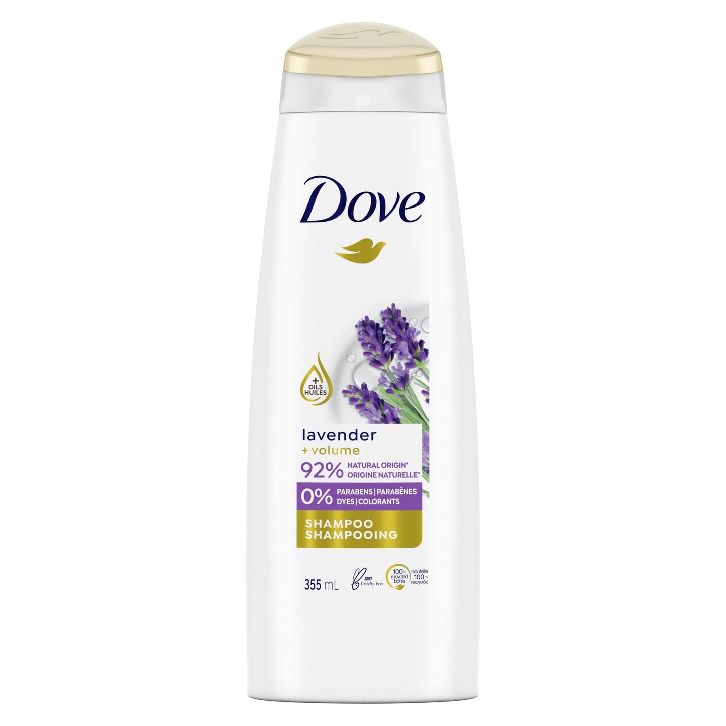 Dove Volume Shampoo for Thinning Hair Thickening Ritual Hair Shampoo with Lavender 12 oz - Renee Lane Company