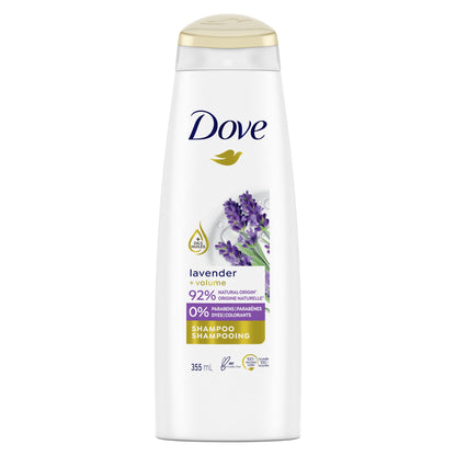 Dove Volume Shampoo for Thinning Hair Thickening Ritual Hair Shampoo with Lavender 12 oz - Renee Lane Company