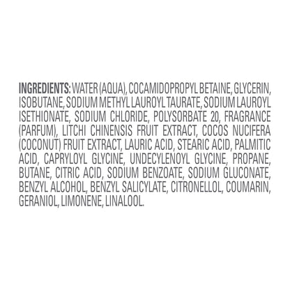 Dove Whipped Shower Foam Coconut & Lychee For Women for Hydrated & Soft Skin 10.3 OZ - Renee Lane Company