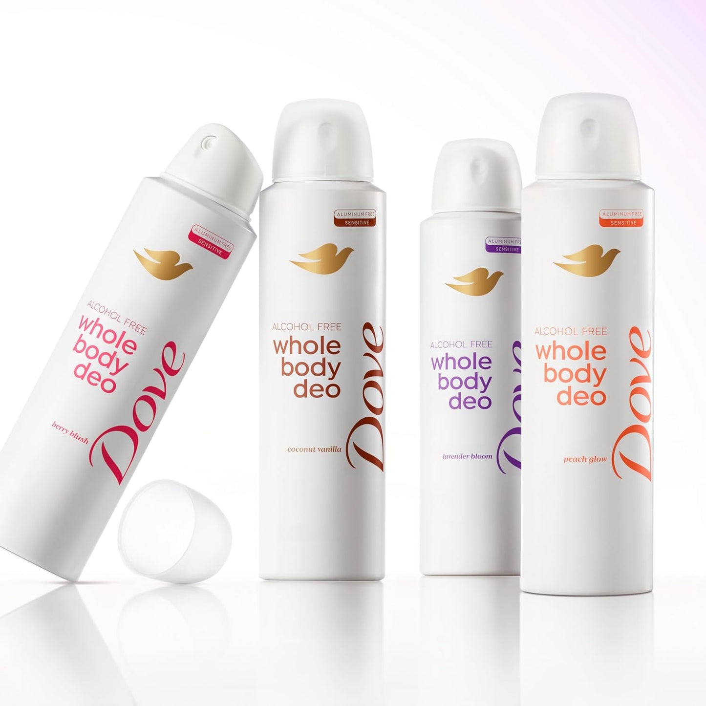 Dove Whole Body Deo Alcohol Free Deodorant Spray for Women 72-hour odor control Lavender Bloom 4 oz - Renee Lane Company