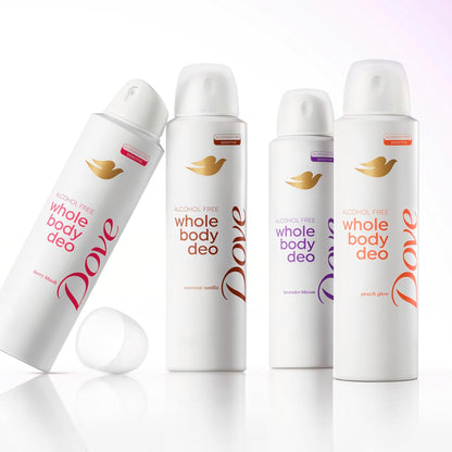 Dove Whole Body Deo Alcohol Free Deodorant Spray for Women 72-hour odor control Lavender Bloom 4 oz - Renee Lane Company