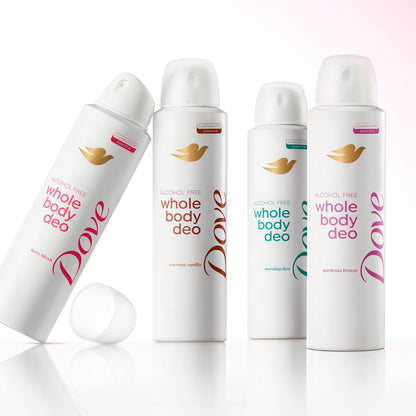 Dove Whole Body Deo Alcohol Free Deodorant Spray for Women Berry Blush 4 oz - Renee Lane Company