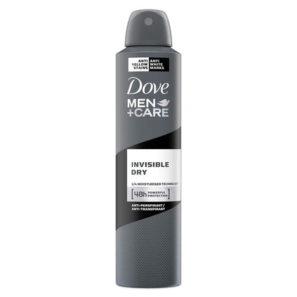 Dove for Men Plus Care Invisible Dry Aerosol Anti-Perspirant Deodorant 250ml - Renee Lane Company