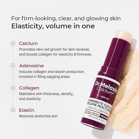 Dr.Melaxin Cemenrete Calcium Multi Balm 9g Korean Skin Care All In One Calcium Volume Stick Collagen Wrinkles Face Eye treatment Balm - Renee Lane Company