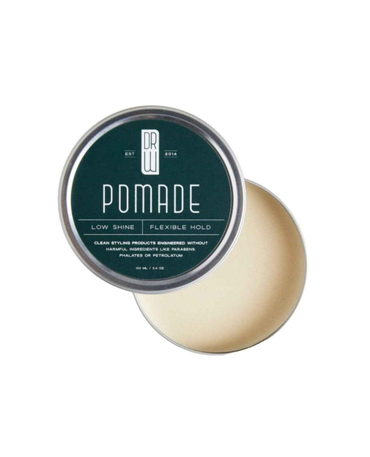 Dr. Watson's pomade tins, dark green lid with silver rim