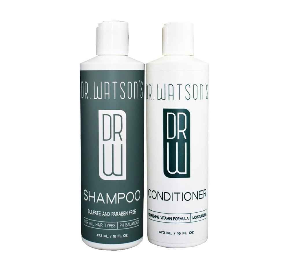 Dr. Watson's | Trio of Shampoo & Conditioner & Body Wash | 16 Oz Each - Renee Lane Company