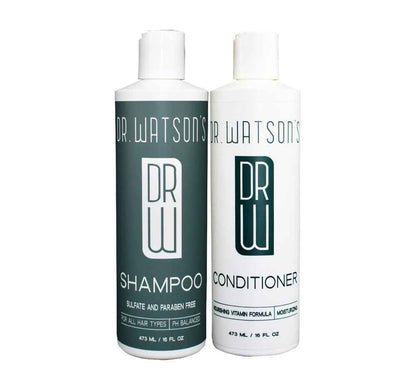 Dr. Watson's | Trio of Shampoo & Conditioner & Body Wash | 16 Oz Each - Renee Lane Company