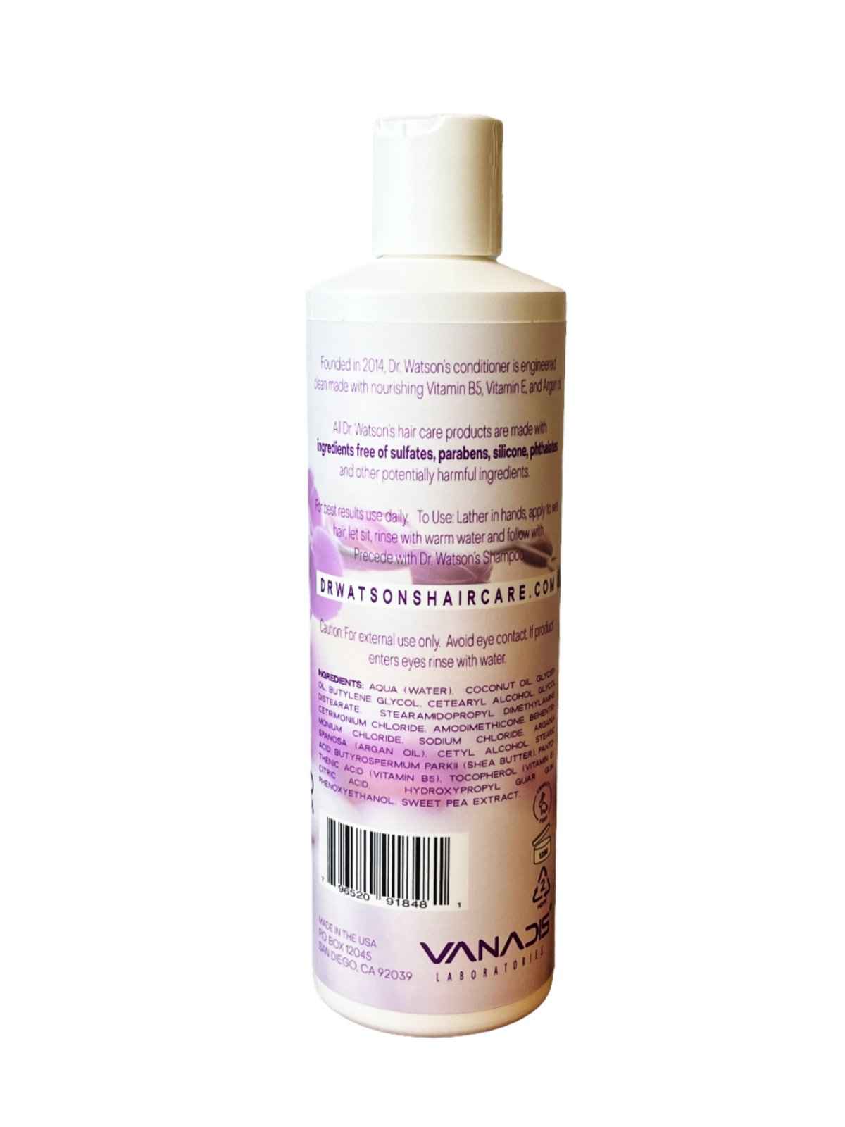 Dr. Watson's | Vitamin Rich Conditioner | Sweet Pea | 16 Oz. - Renee Lane Company