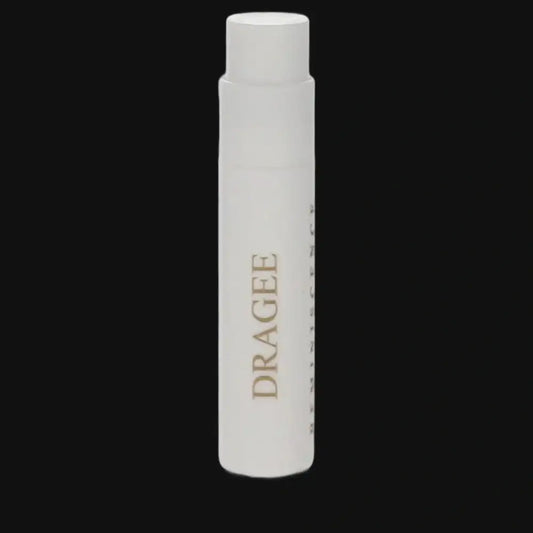 Dragee by Reminiscence perfume bottle, white cap, DRAGEE label