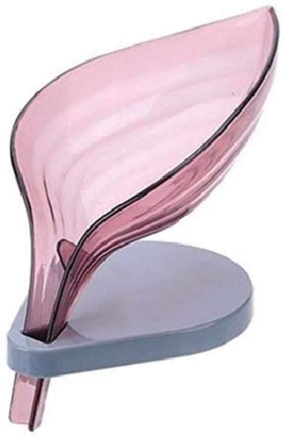 Drain Soap Leaf-Shaped Dish Bar Soap Holder Storage Rack Drain Soap Box for Bathroom Kitchen Sink Suction Cup Installation - Renee Lane Company