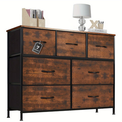 Dresser for bedroom 7 storage Spaces, assembled wardrobe lockers, bedroom furniture lockers - Renee Lane Company