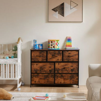 Dresser for bedroom 7 storage Spaces, assembled wardrobe lockers, bedroom furniture lockers - Renee Lane Company