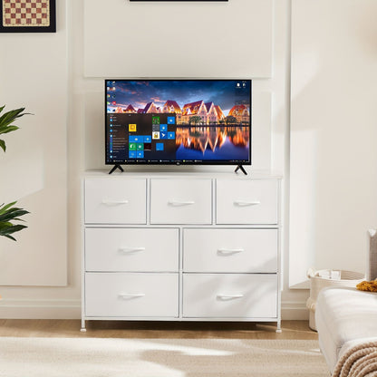 Dresser for bedroom 7 storage Spaces, assembled wardrobe lockers, bedroom furniture lockers - Renee Lane Company