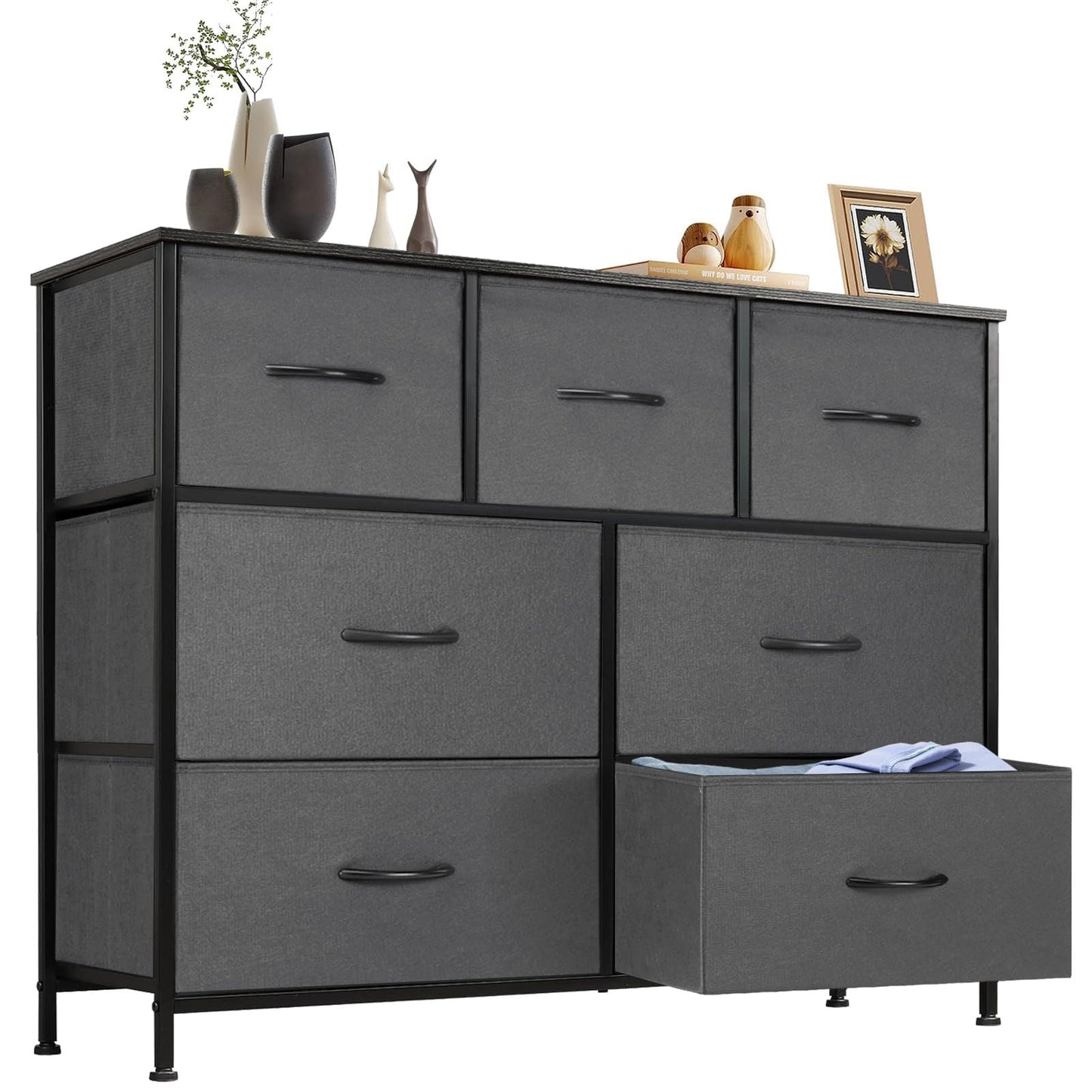 Dresser for bedroom 7 storage Spaces, assembled wardrobe lockers, bedroom furniture lockers - Renee Lane Company