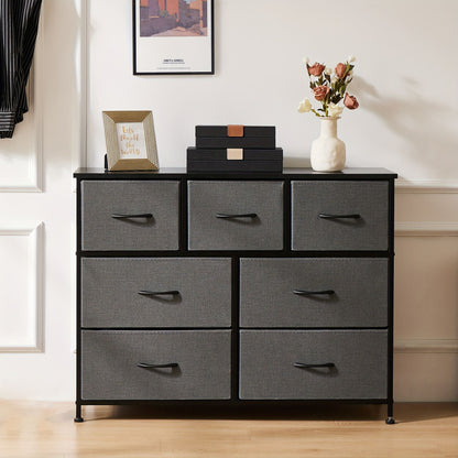 Dresser for bedroom 7 storage Spaces, assembled wardrobe lockers, bedroom furniture lockers - Renee Lane Company