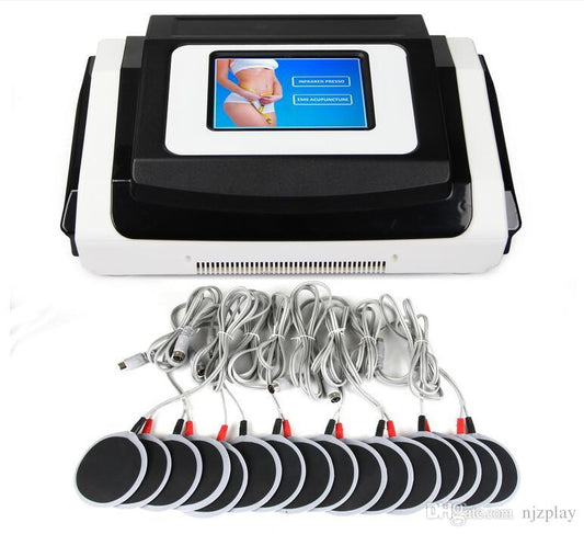 Lymphatic drainage air pressure therapy controller with connected cuff tubes