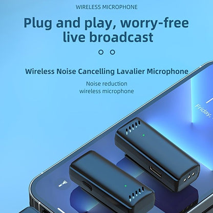 Dual Wireless Lavalier Microphone For IPhone IPad; Wireless Clip On Mic Professional Plug-Play Wireless Lapel Microphones For Recording; Live Stream - Renee Lane Company
