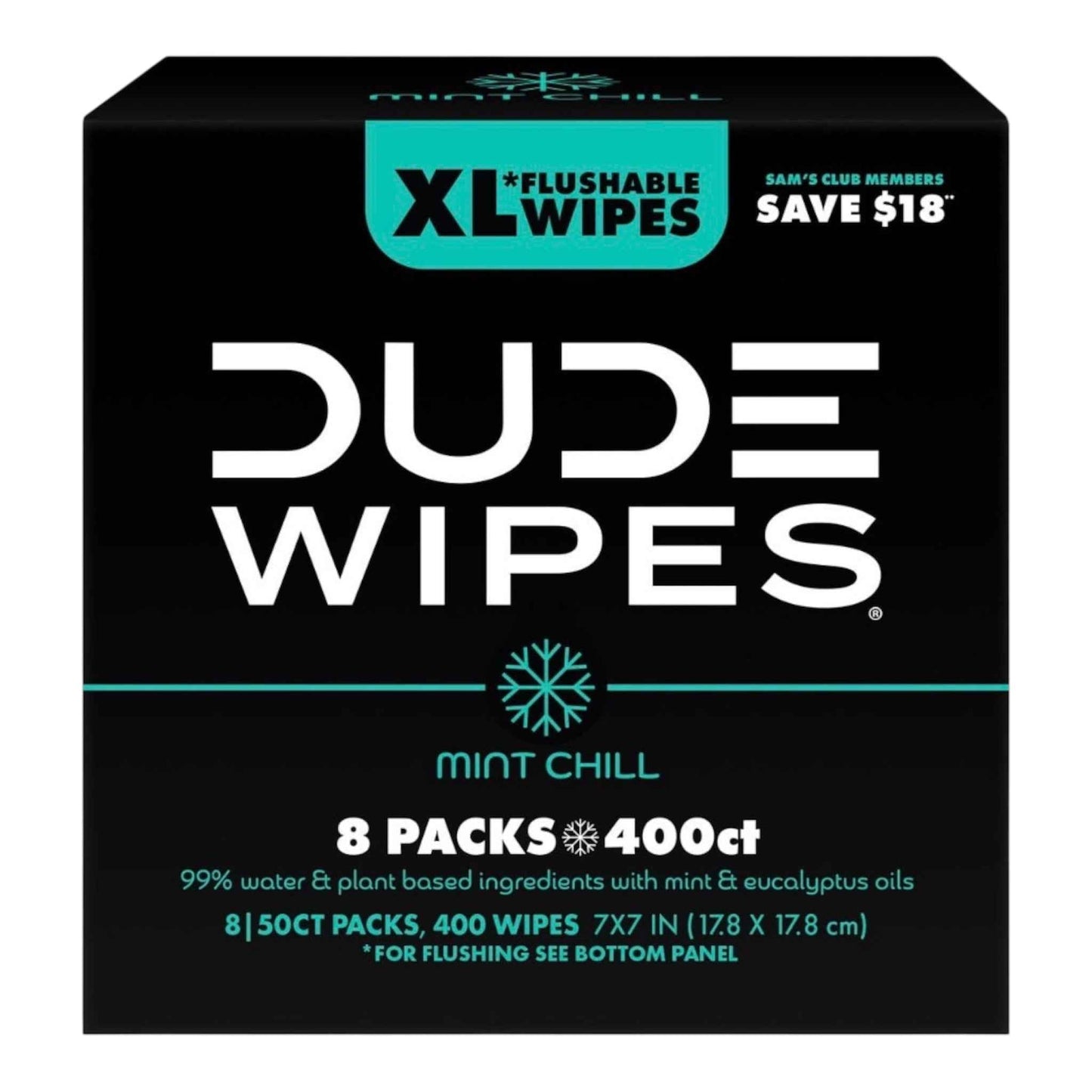 DUDE Wipes XL Flushable Wipes – Extra Large, Unscented, Septic Safe