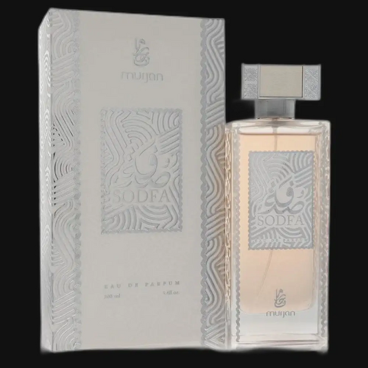 Dumont Murjan Sodfa women’s perfume in glass bottle with silver cap and box