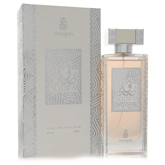 Dumont Murjan Sodfa women’s perfume bottle with silver cap and matching box