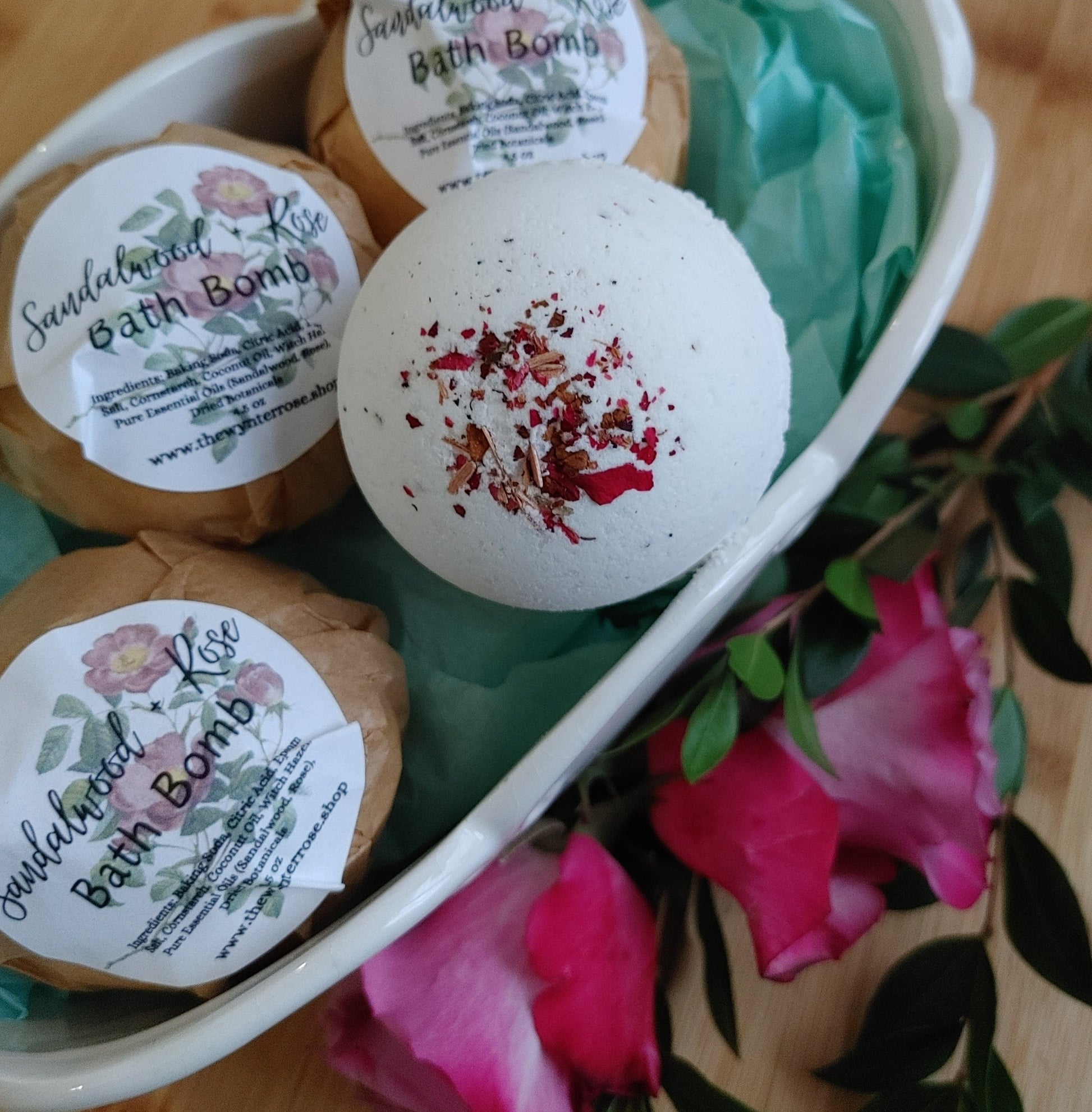 Dusty Rose Bath Bomb - Renee Lane Company