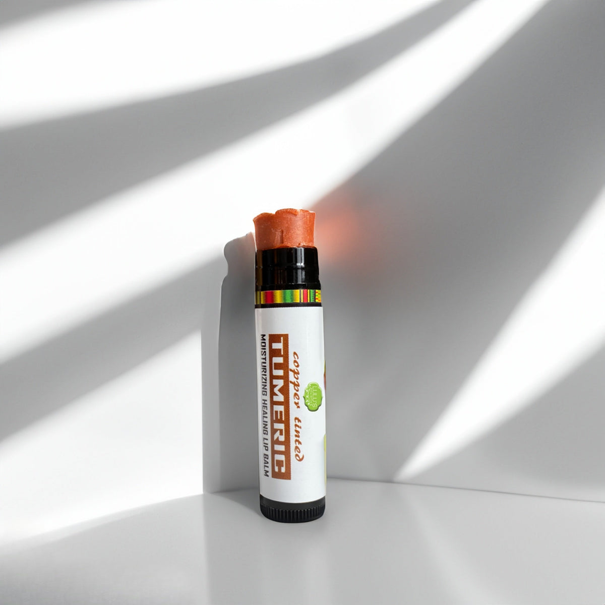 Turmeric Brightening Lip Balm Set - for Dark, Dry Lips (Plain, Copper, Raspberry)