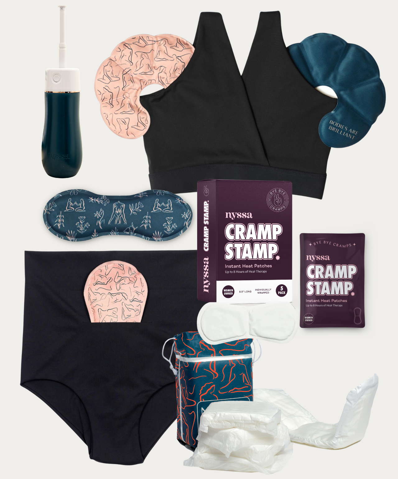 Classic Black Essential Postpartum Kit