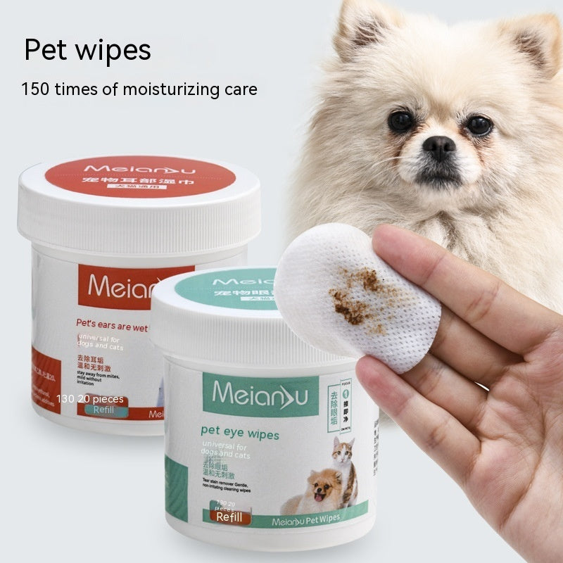 Ear Cleaning Eyes Cleaning Tear-removing Cleaning Wipes For Pets - Renee Lane Company