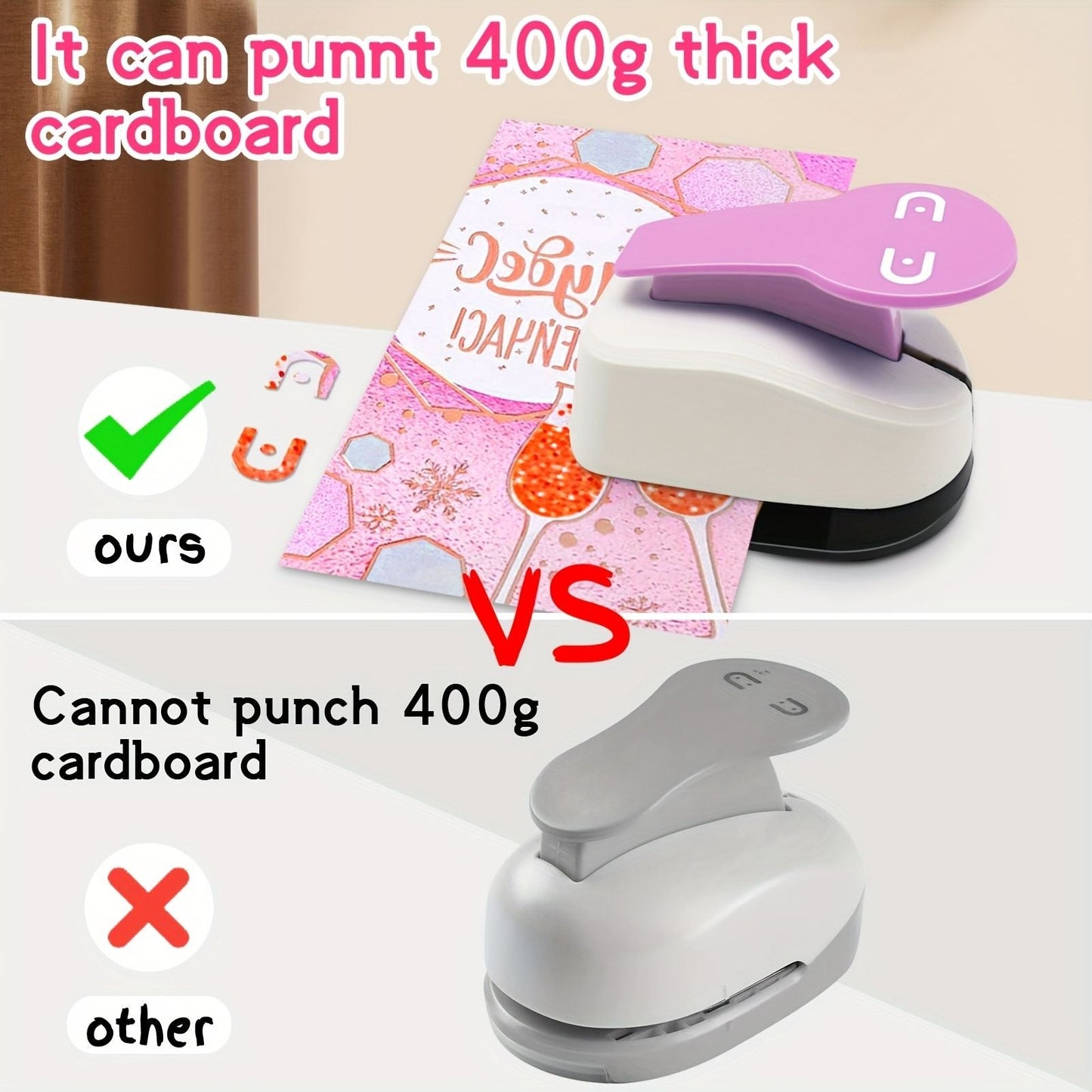 Earring Card Hole Punch, Earring Hole Punch, Pink Craft Hole Punch, Card Earring Hole Punch, Craft Lever Earring Hole Punch - Renee Lane Company