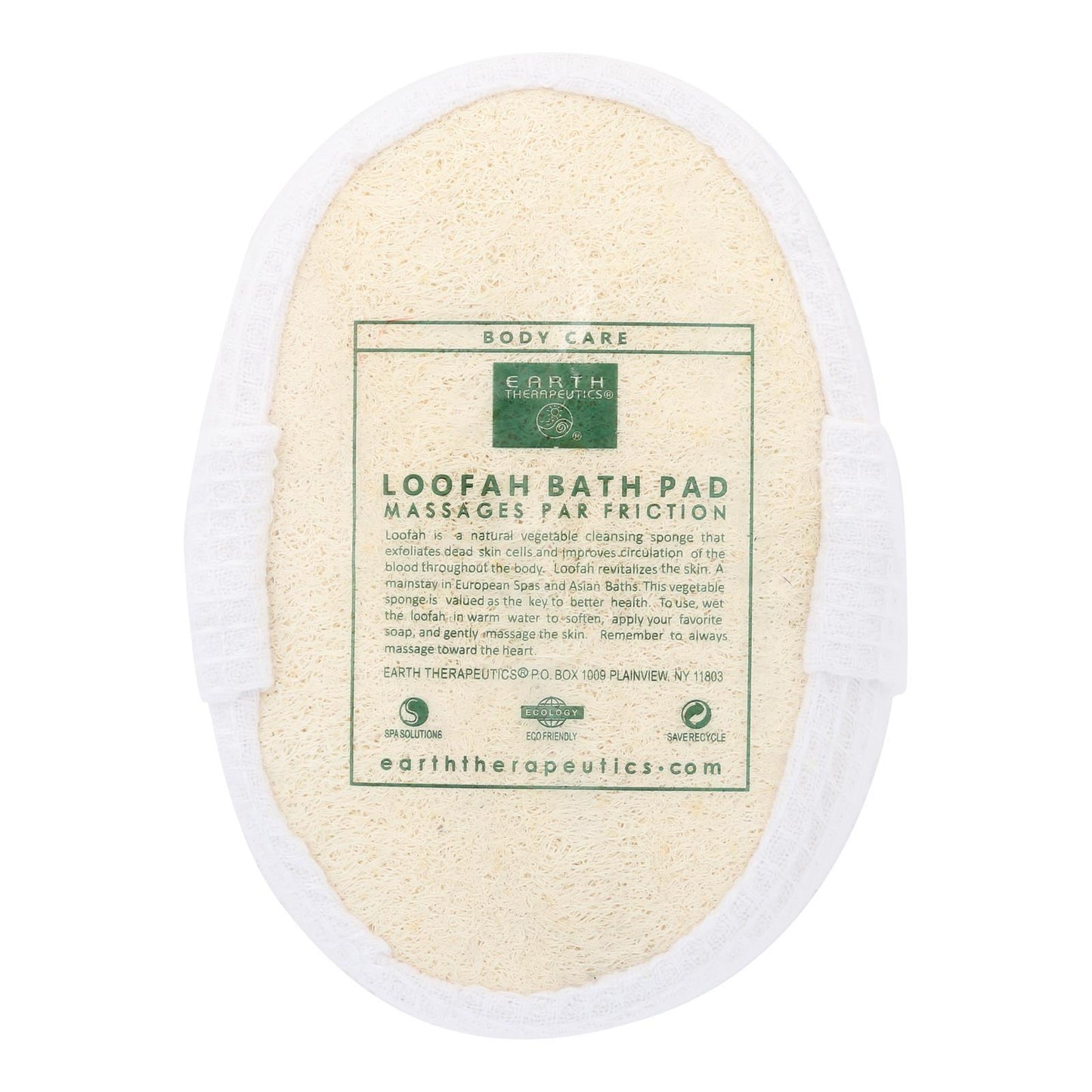 Earth Therapeutics Loofah Bath Pad - 1 Pad - Renee Lane Company