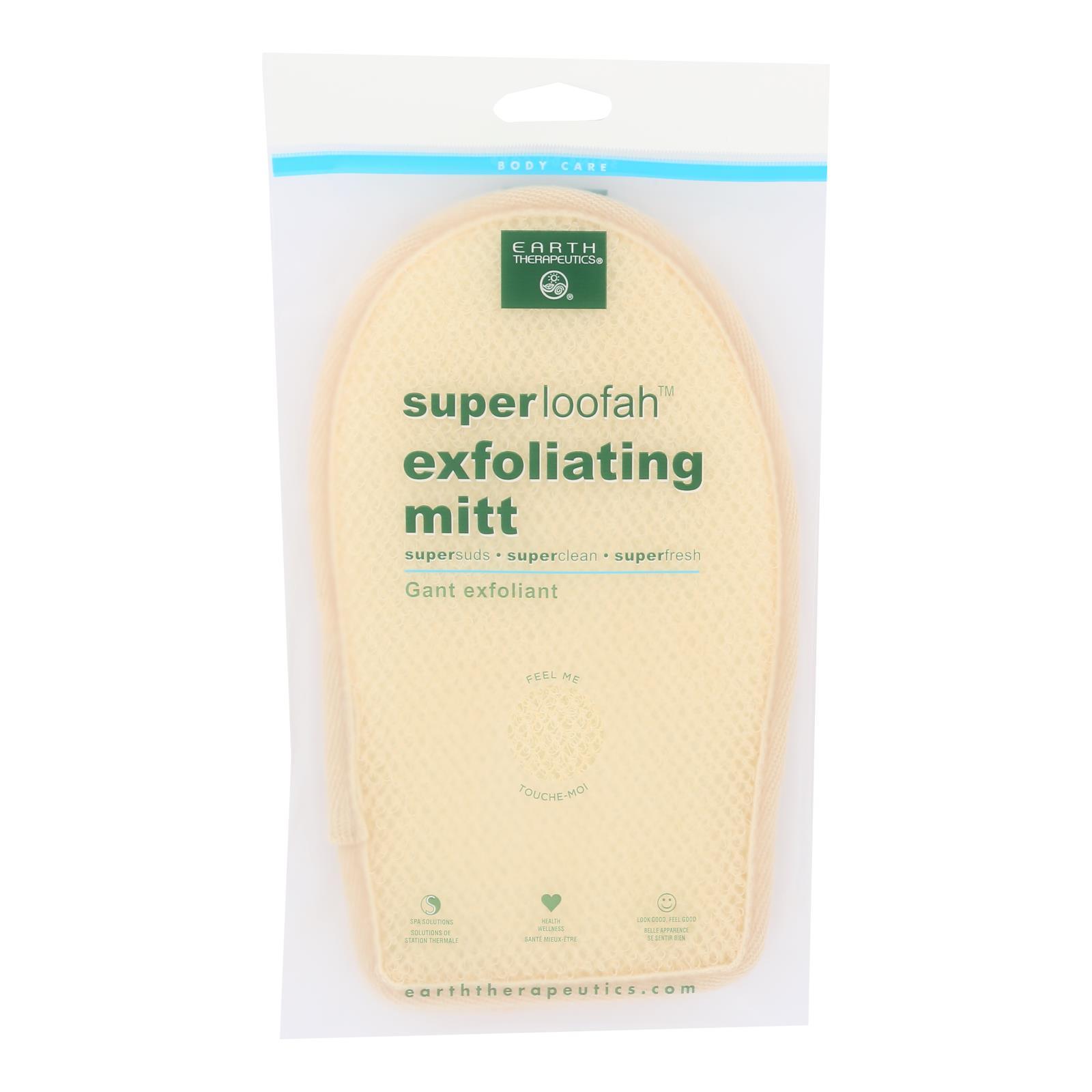 Earth Therapeutics Loofah - Super - Exfoliating - Bath Mitt - 1 Count - Renee Lane Company