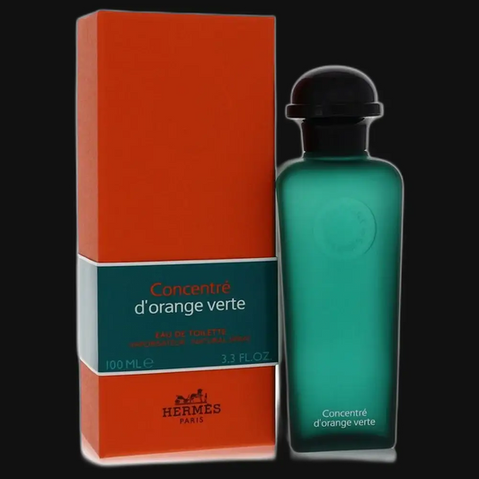 Hermes perfume bottle with orange box, Concentré d'orange verte, 100 mL.