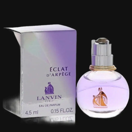 Lanvin Eclat d'Arpege eau de parfum bottle with spray cap and 4.5 ml box
