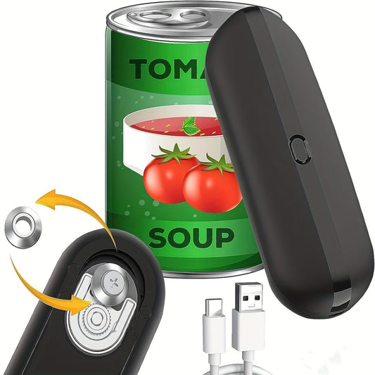 Electric Can Opener, Labor-Saving Kitchen Tool Creative Canning Knife Automatic Cap Screwer Bottle Opener Multifunctional Cap Opener - Renee Lane Company