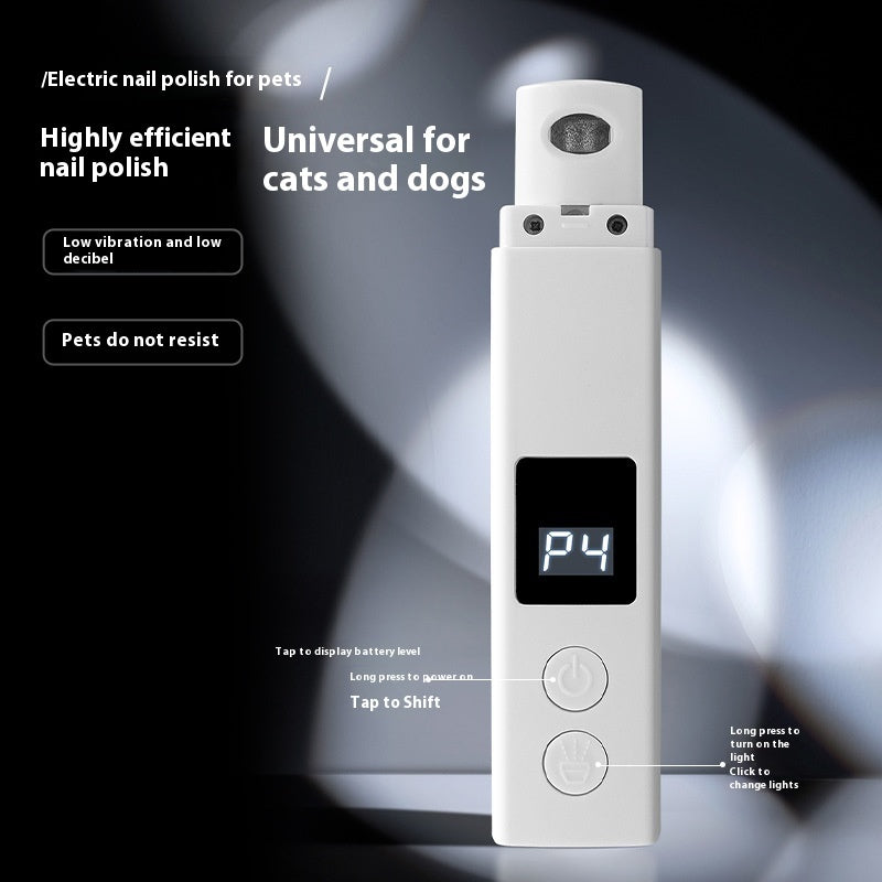 Electric Charging With Dust Cover With Light Pets Nail Piercing Device Pet Products - Renee Lane Company