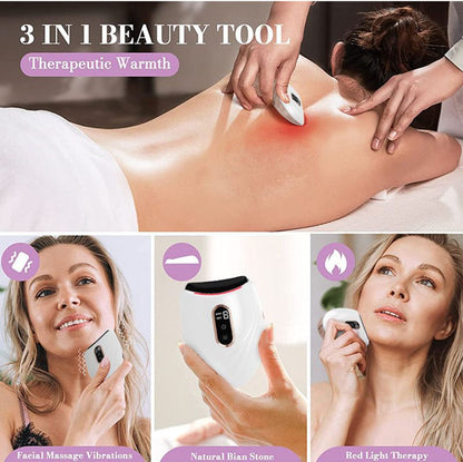 Electric Face Massager & Body Scraper Tool  Premium Device for Facial Lifting Skin  Gua Sha Tightening tools - Renee Lane Company