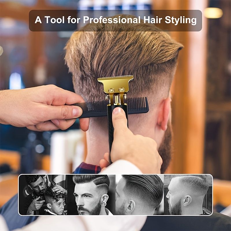 Electric Hair Clipper Cordless Hair Trimmer Set For Hair Cutting; Professional Trimmer USB Rechargeable - Renee Lane Company