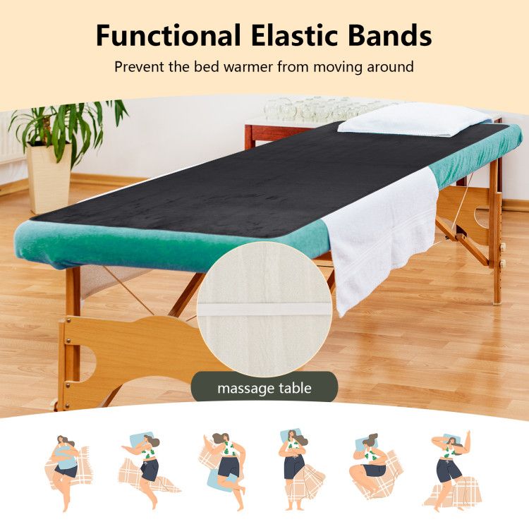 Electric Heated Mattress Pad with 5 Heating Levels and Overheat Protection - Renee Lane Company