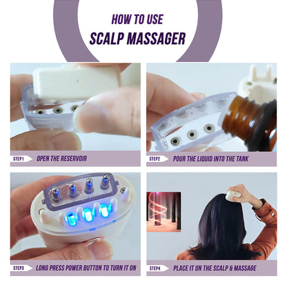 Electric Oil Applicator and Vibration Scalp Massager 2 in 1. - Renee Lane Company