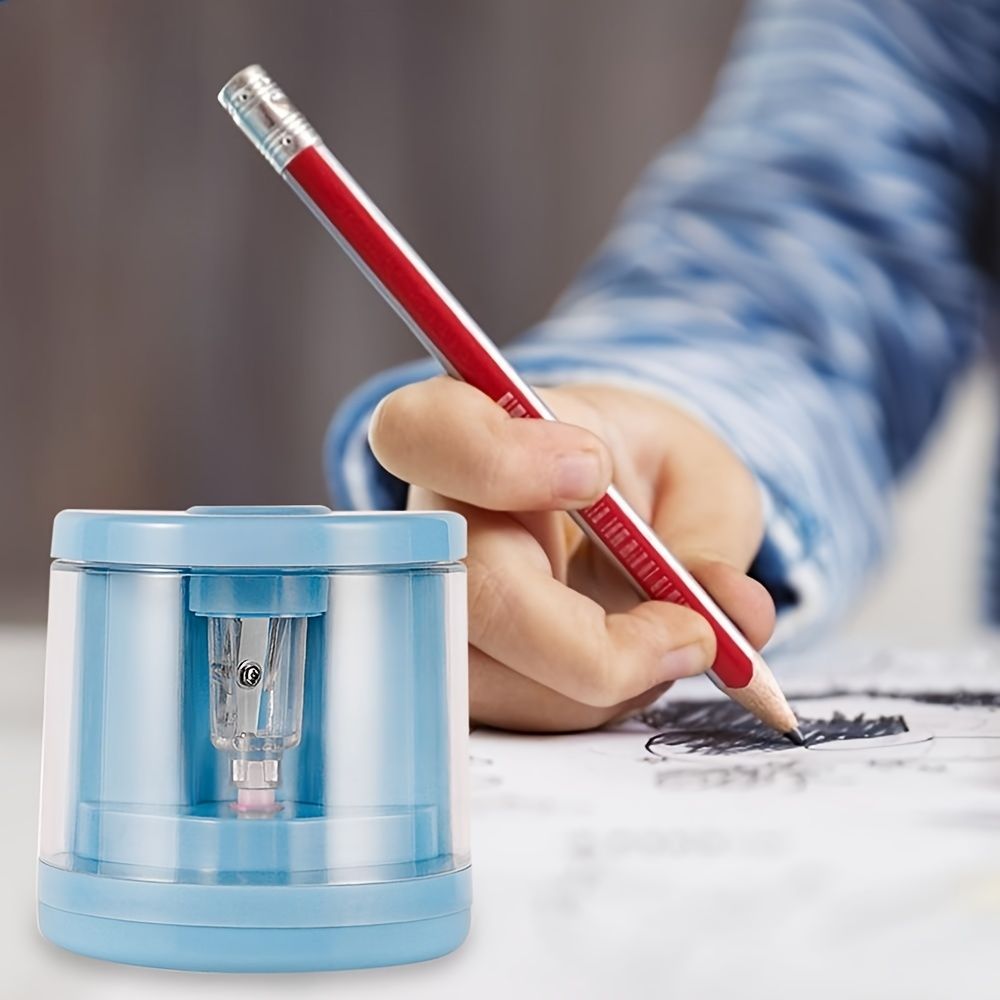 Electric Pencil Sharpener Artist Pencil Sharpener Automatic Classroom Electric Pencil Sharpener For 6-12mm Pencils Teacher (Batteries Not Included) - Renee Lane Company